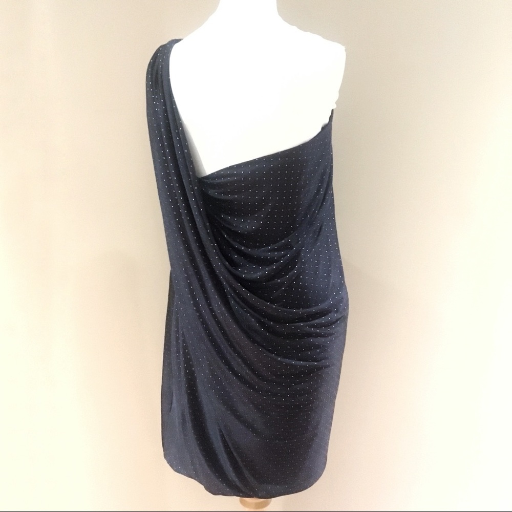 Grey & Gold Knitted Dress From Young By Yoyo Yeung View 3